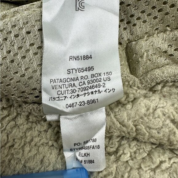 Patagonia Los Gatos High-Pile Fleece Tan Jacket Youth Size XL - Picture 9 of 14